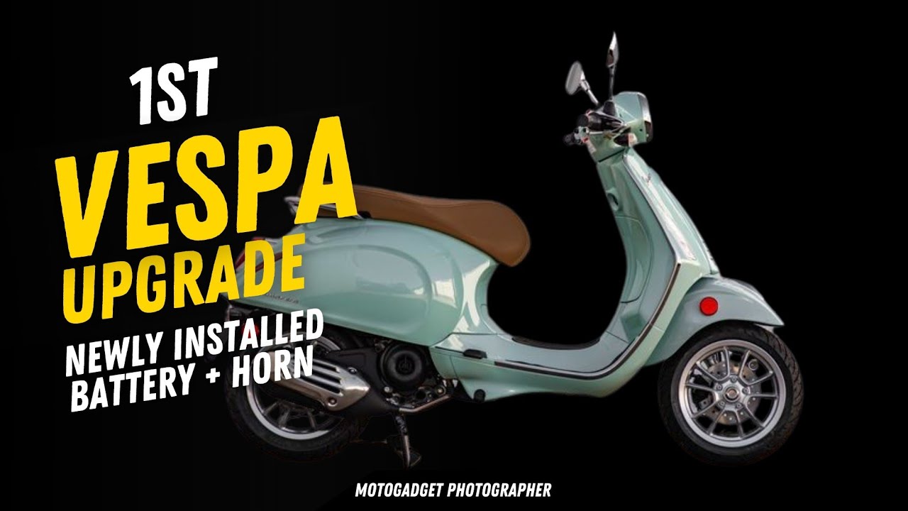 2022 VESPA Primavera S | Battery Replacement after 2 years + New BOSCH Horn
