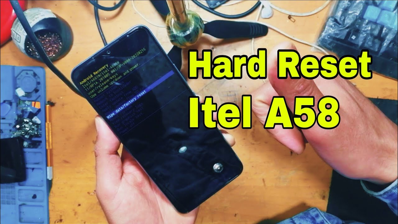 Hard reset itel A58 1M%