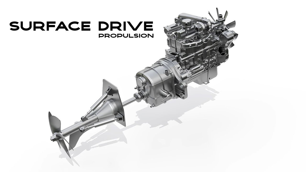 Surface Drive Propulsion - Inboard Diesel Engine