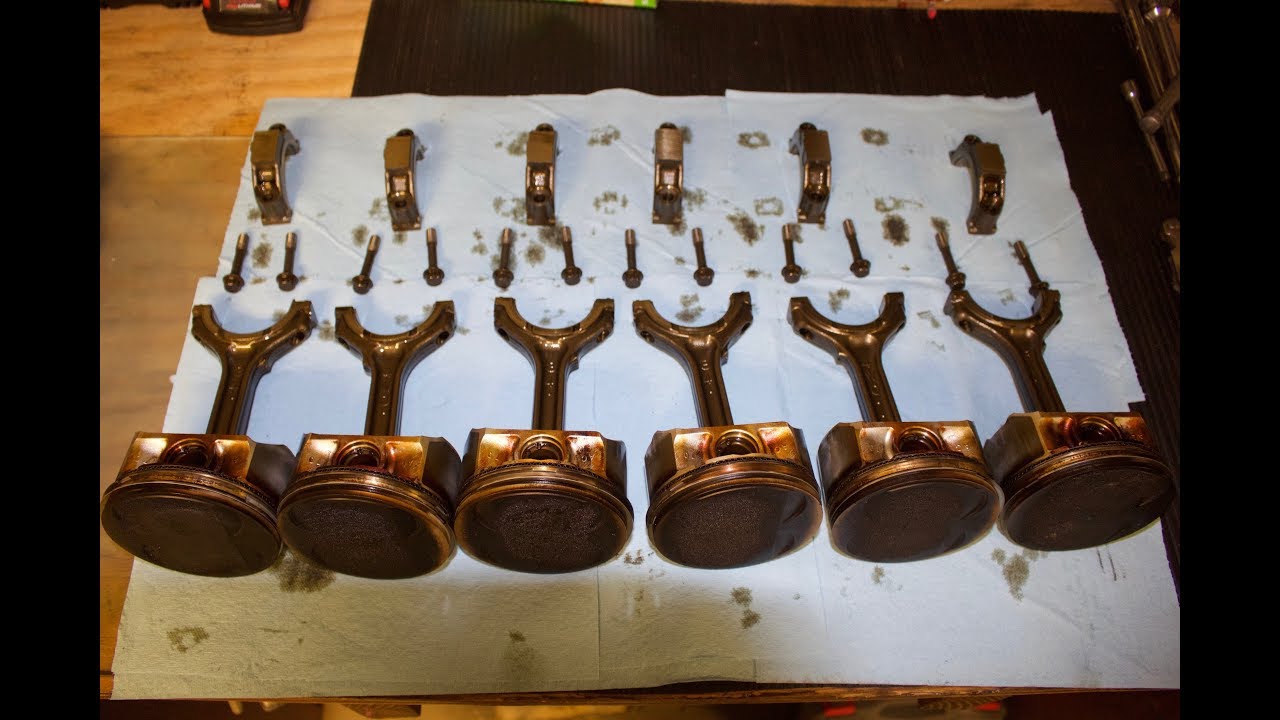 Nissan 350z Engine Build Part 11, Removing Connecting Rods and Pistons