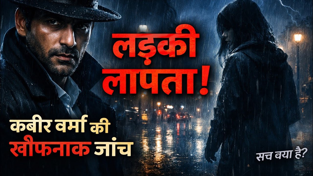 बरसाती रात में लापता लड़की | जासूस कबीर वर्मा की खौफनाक जांच | Hindi Mystery Story#HindiMysteryStory