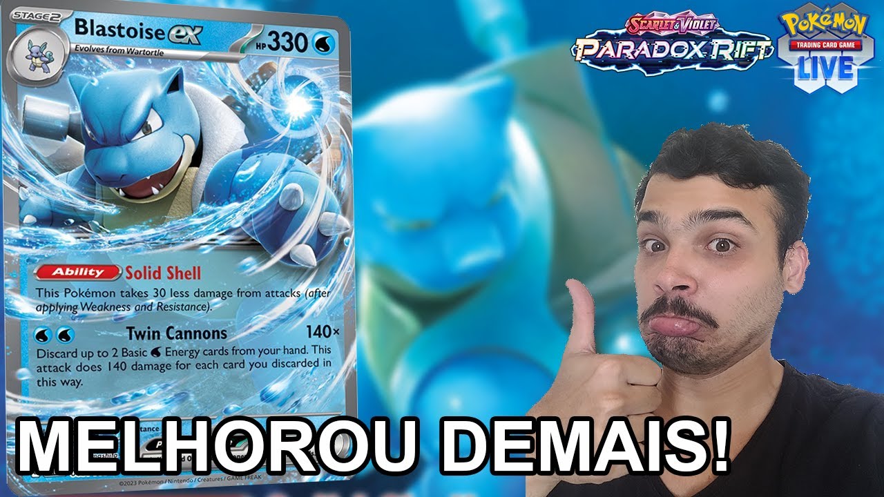 Blastoise ex seria ótimo... se não fosse a fraqueza | Gameplay Pokémon TCG Live