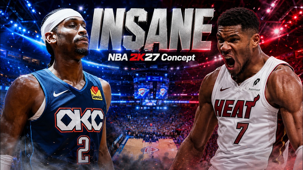 🔥GIANNIS vs SGA Is INSANE! THUNDER vs HEAT🏀NBA2K27 Concept🏀