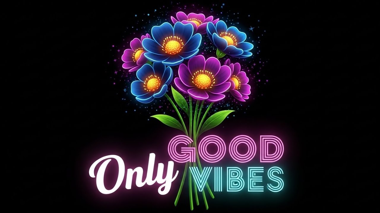 Fresh Morning Relaxation Music – Relaxing Jazz with Colorful 3D Hologram Flower Visuals