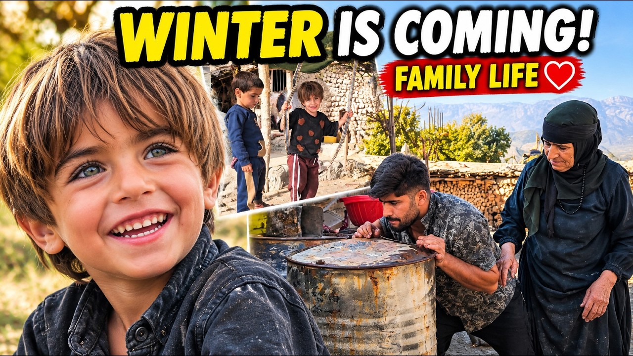🌿 The Reality of Rural Life | Saleh&rsquo;s Winter Challenges and His Daughter&rsquo;s Happiness ❤️🏡