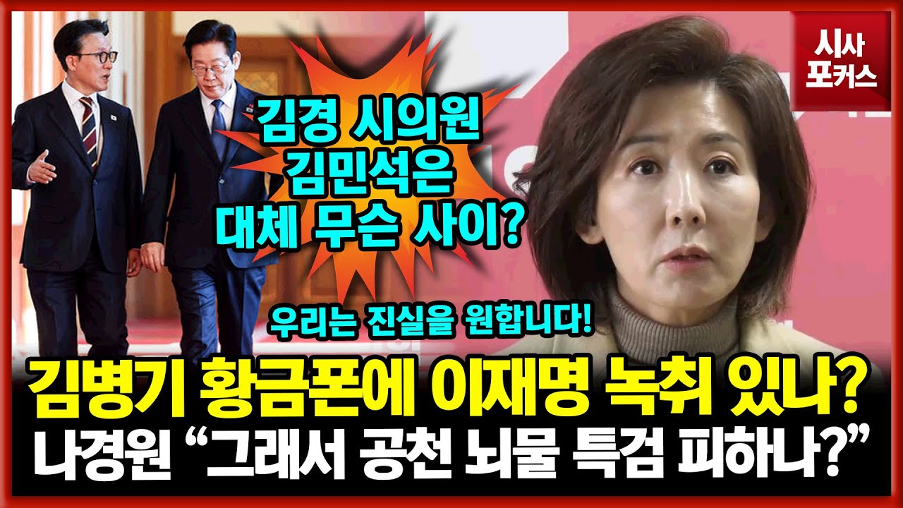 쌍특검 어필한 국민의힘 나경원 