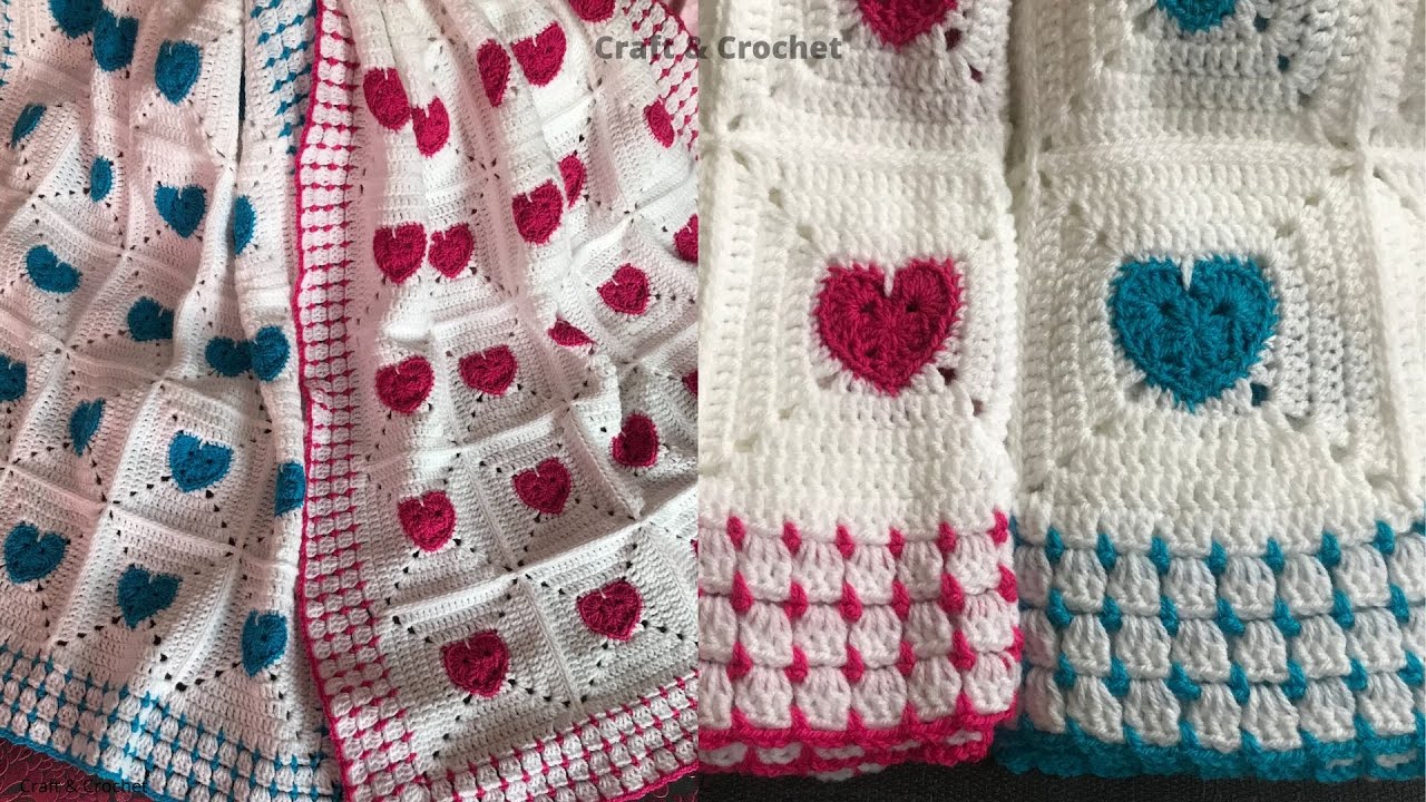 Easy crochet blanket pattern/craft & crochet baby blanket 4427