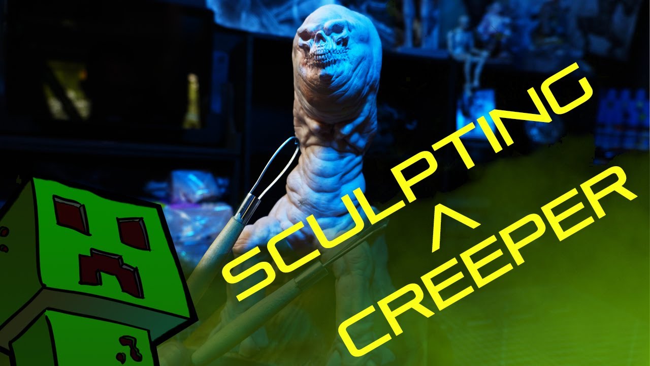 How to Sculpt a Realistic Creeper from Minecraft - Super Sculpey Tutorial | Alien Lab