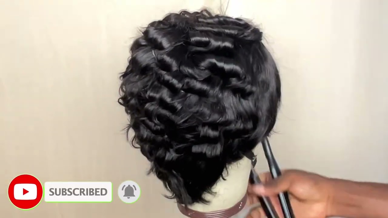 HOW TO STYLE A PIXIE CUT WIG/ HOW TO STYLE SHORT HAIR