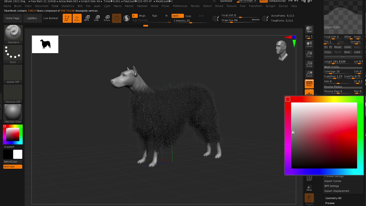 Zbrush Fur Tutorial and Masking Techniques