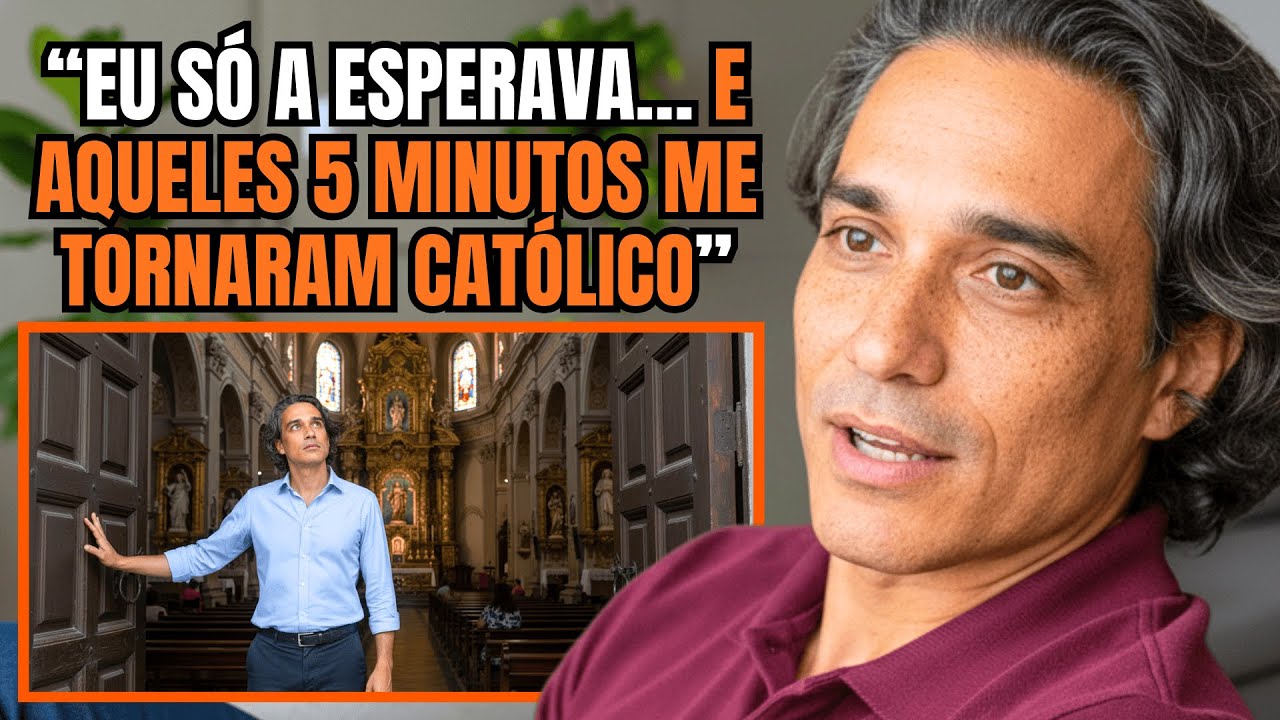 Ex EVANGÉLICO esperava a esposa do lado de fora da missa… entrou por 5 minutos e hoje é católico