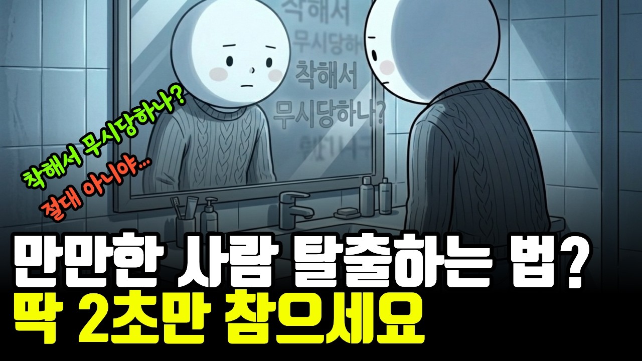 사람들이 함부로 못 대하게 만드는 법, '이것'만 멈춰보세요