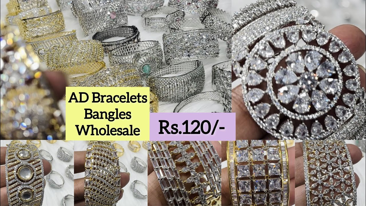 American Diamond Bracelets, Bangles Wholesaler | AD Bangles Wholesale Market | @wholesale