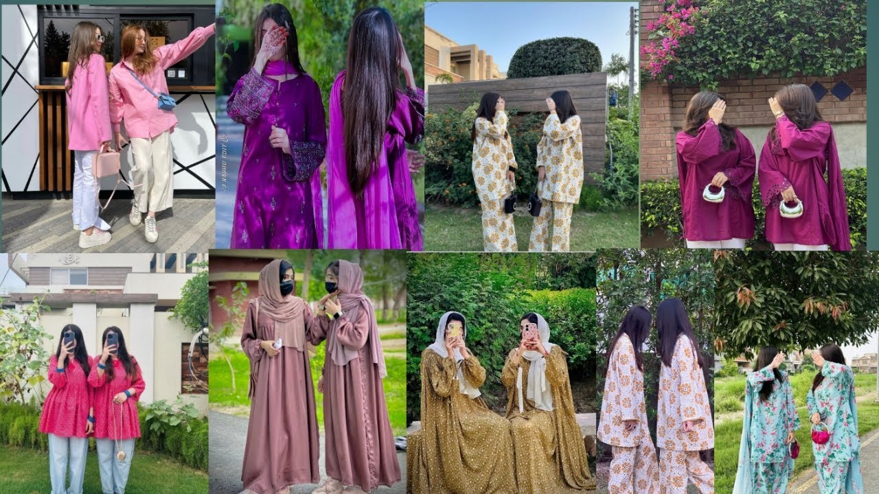 Two sisters same dress designs