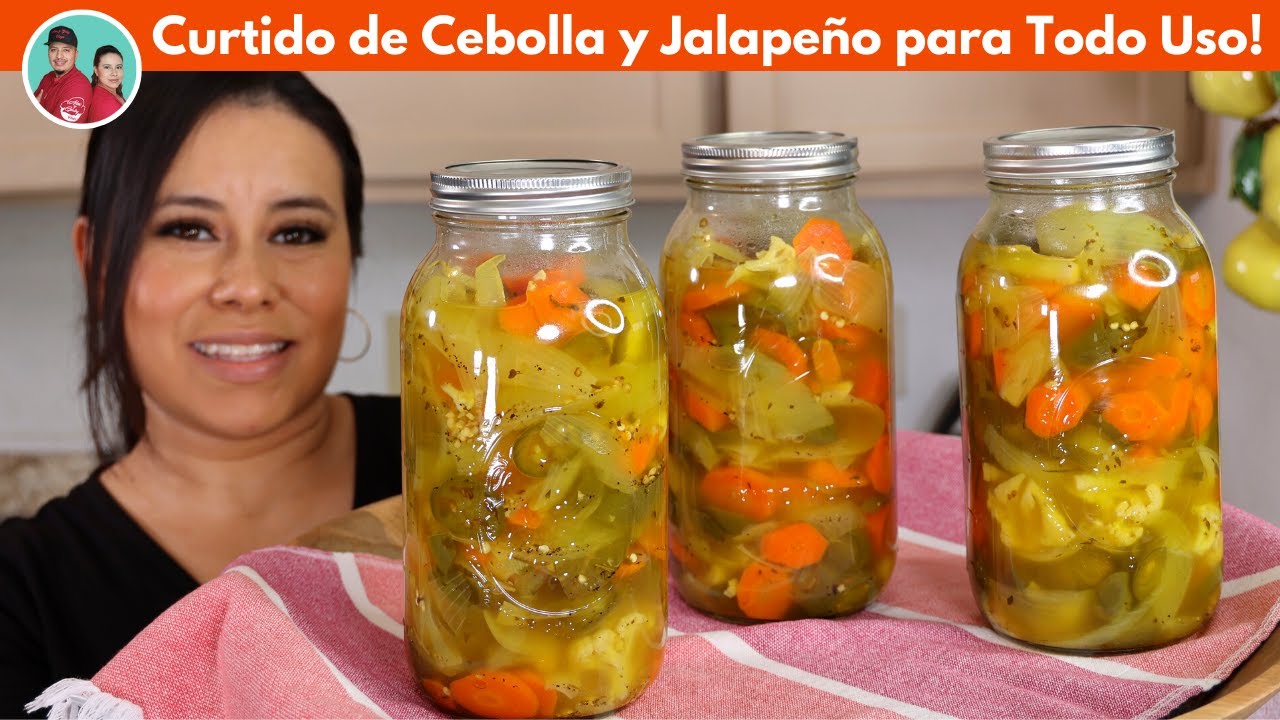 El Mejor Curtido de Cebolla con Jalapeño para tacos, tortas - Todo uso te Encantara