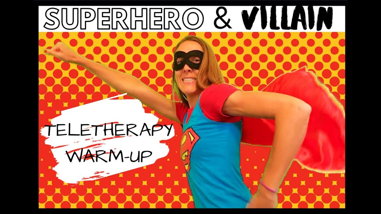Superhero & Villain Sitting Towel Warm-Up Exercises! 🦸‍♂️🦸‍♀️ For Online Learning