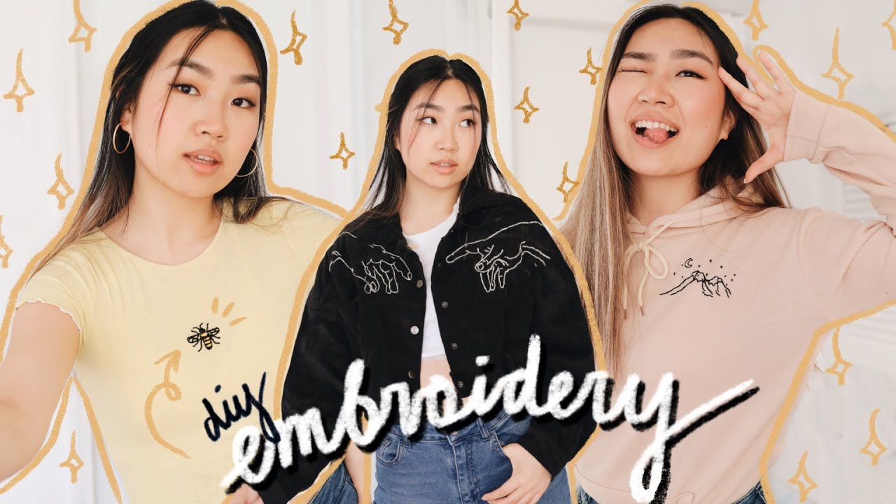 aesthetic clothing embroidery diys ✨| JENerationDIY