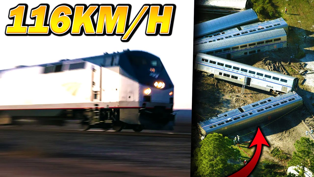 Vlak vjel 116 km/h na Po&scaron;kozenou Kolej! - (Sunset Limited)