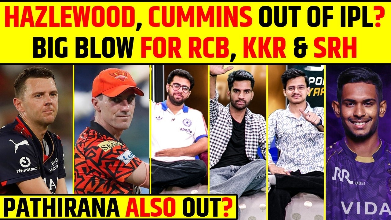 🔴BIG BLOW FOR RCB, SRH & KKR? HAZLEWOOD, CUMMINS OUT OF IPL 2026? #ipl2026