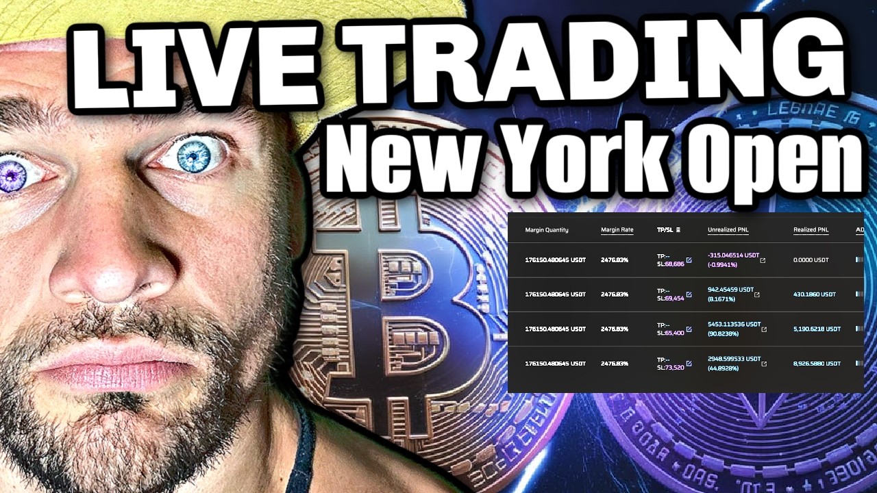 BIGGEST NY OPEN IN HISTORY! LIVE Trading!! BITCOIN CRYPTO & MORE!