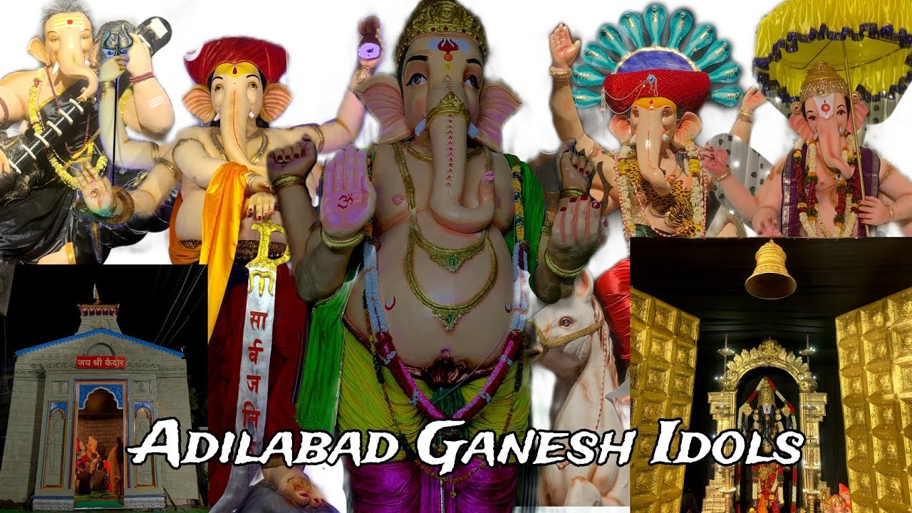 Different types of Ganesh idols | 2025 | Adilabad Ganesh idols 