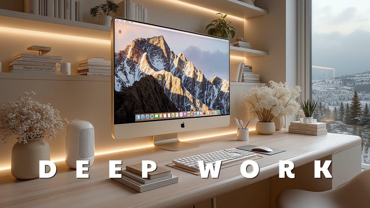 Deep Work Ambient Music for Intense Focus & Study | Calm Workspace & Productivity Vibes
