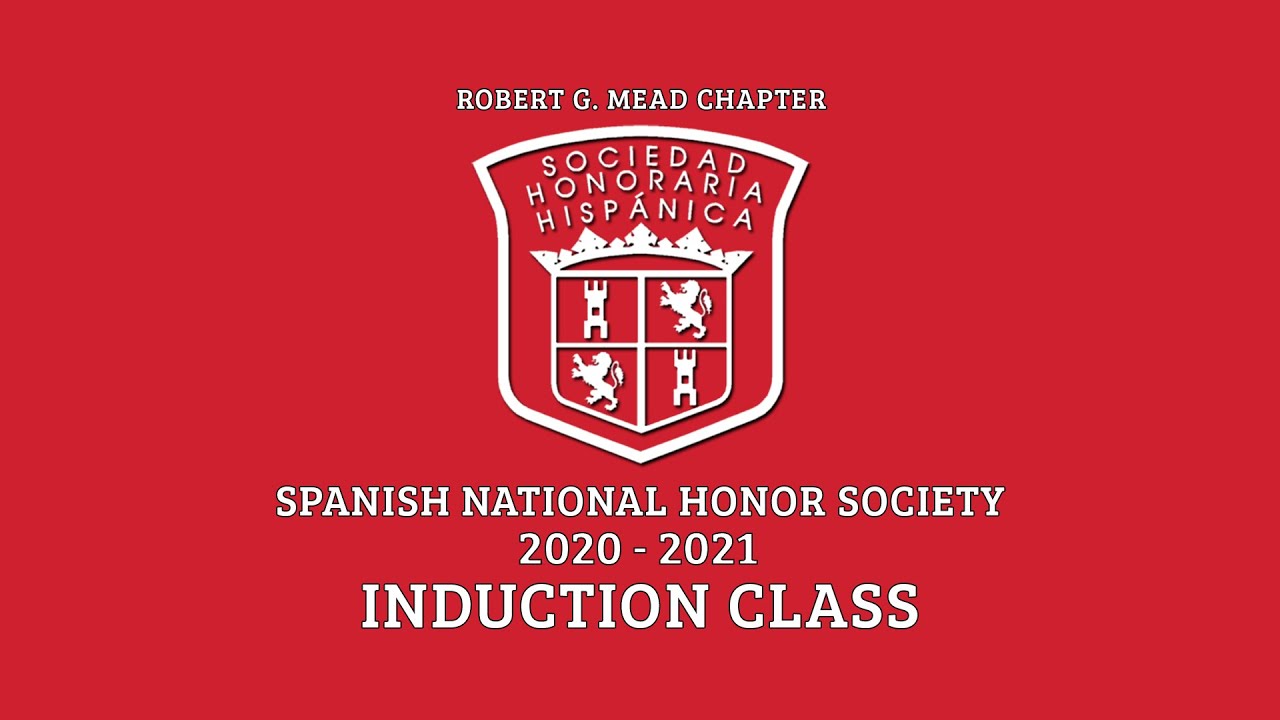 Spanish National Honor Society 2020-2021 Induction Class