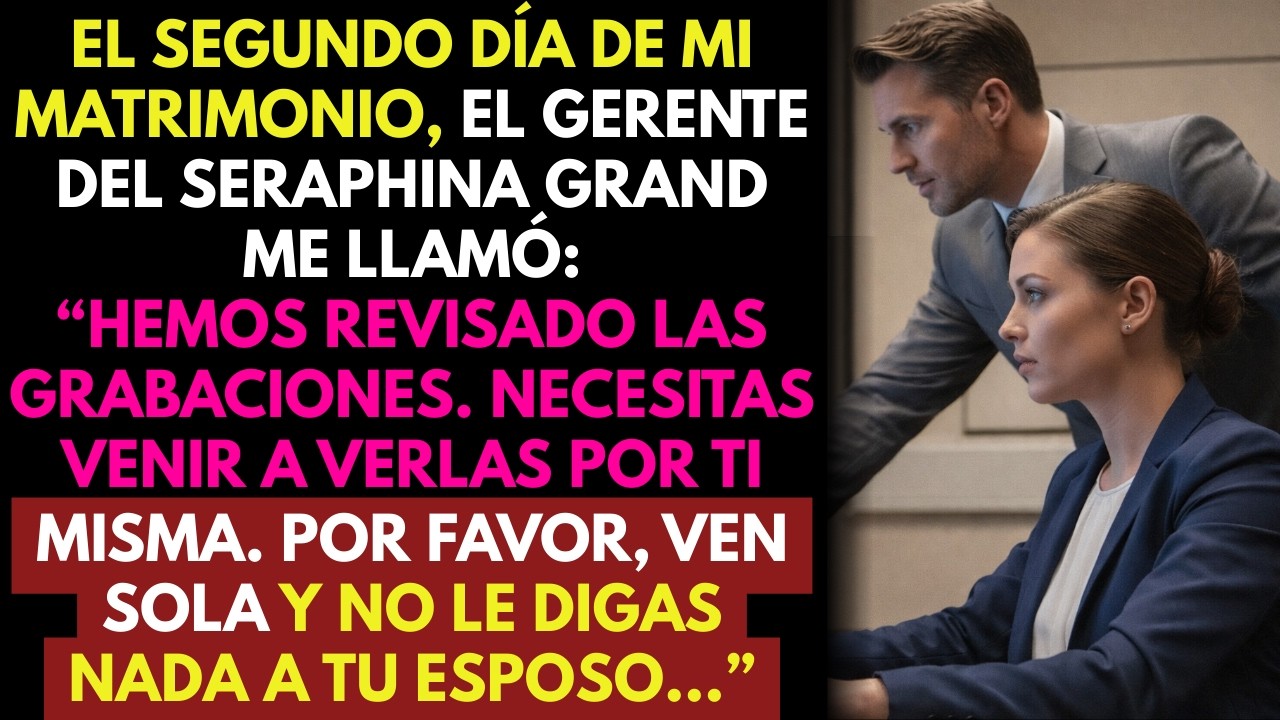 Al Segundo Día De Mi Boda 💍 El Gerente Del Hotel Me Llamó 📞 “Revisamos El Video… Ven Sola” 🤫