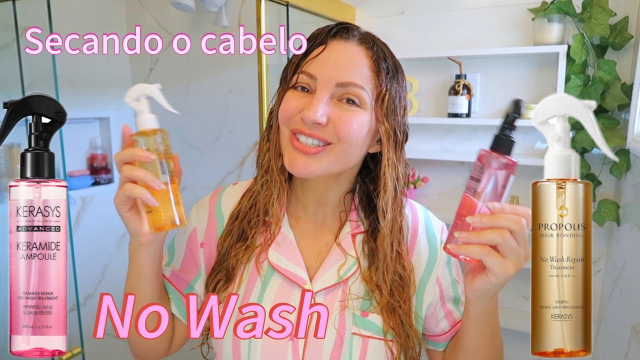 Secando e falando: NO WASH Própolis e Keramide Kerasys 