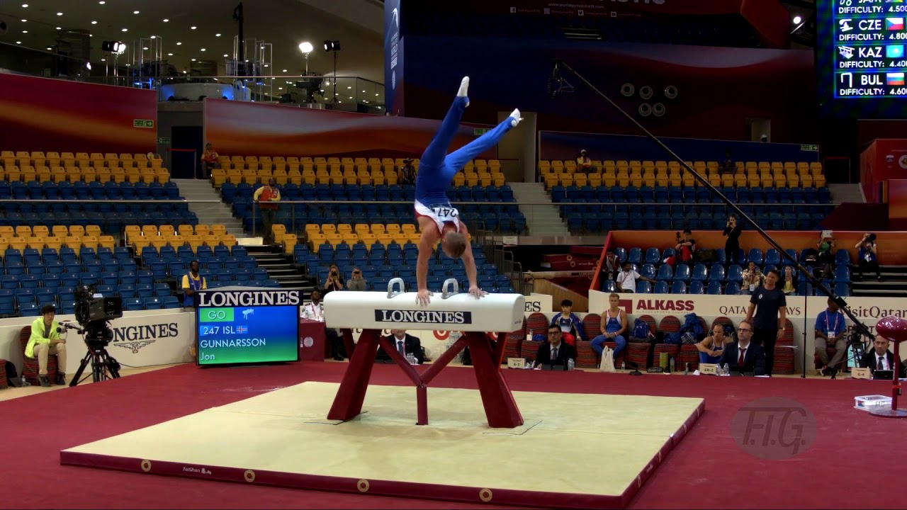 GUNNARSSON Jon (ISL) - 2018 Artistic Worlds, Doha (QAT) - Qualifications Pommel Horse