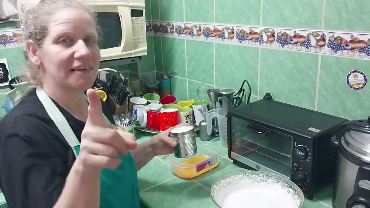 Panetela de fresa con merengue 🌼