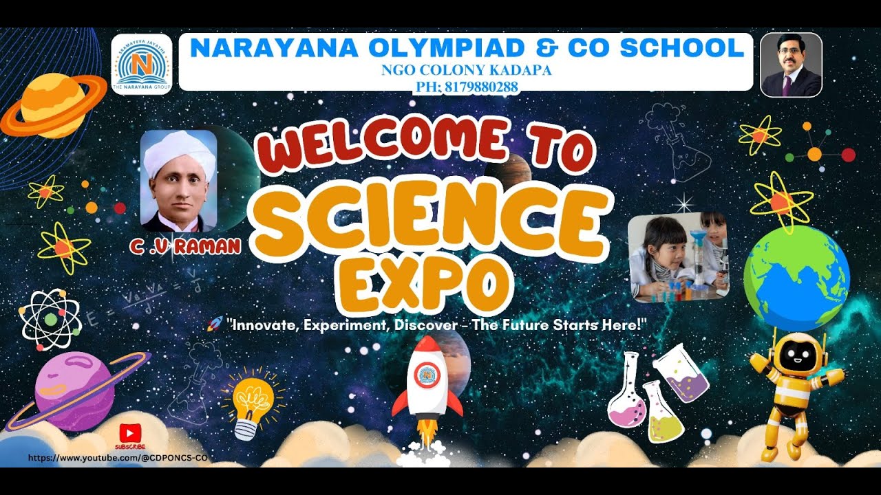 🌟 Science Expo – Narayana Olympiad & CO School, Kadapa 🔬🚀