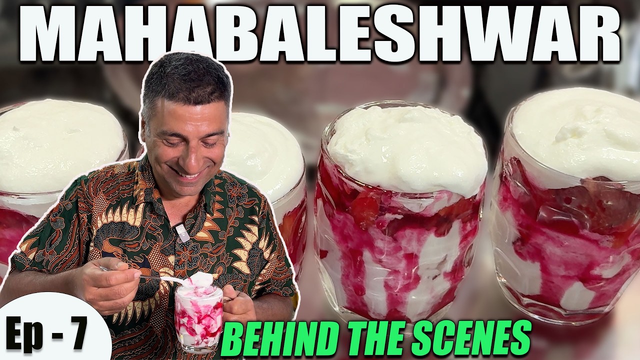 Ep 7 BTS Exploring Mahabaleshwar, Maharashtra | Mahabaleshwar Market strawberry cream