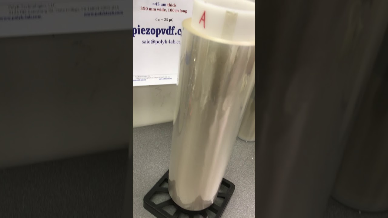 PolyK Piezo Film PVDF Roll-To-Roll Production