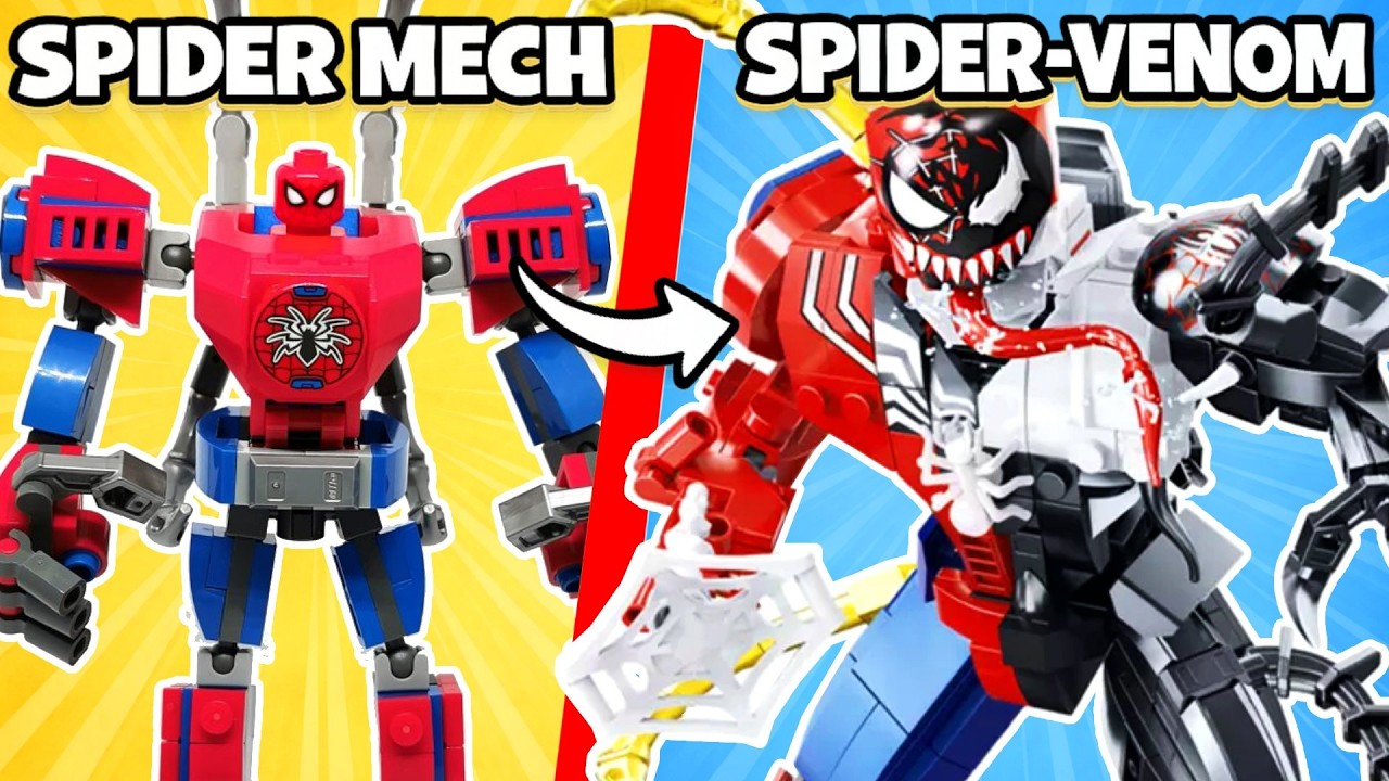 I Built Spiderman and Venom Mechs in LEGO (Unofficial)