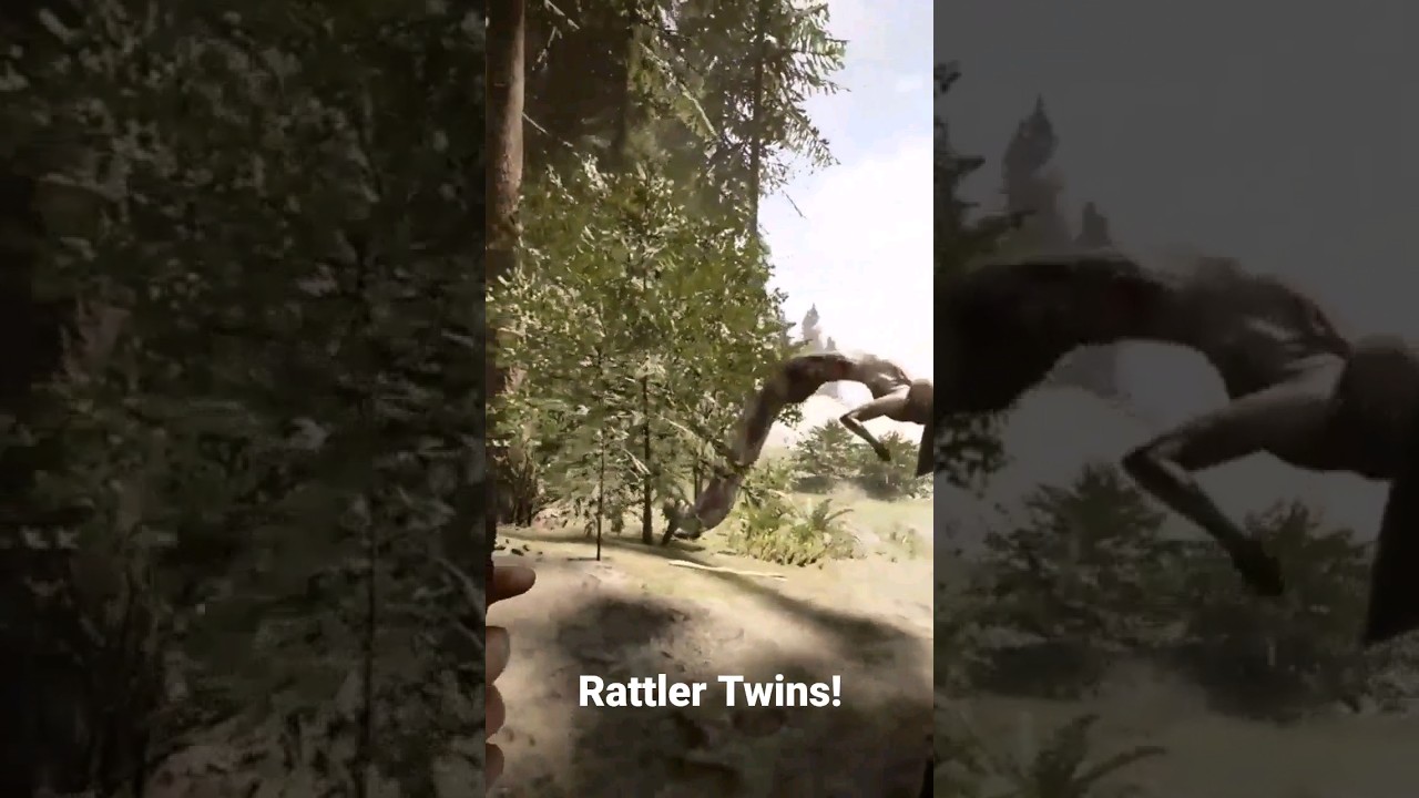 Caterpillar in Sons Of The Forest! #sonsoftheforest Rattler Twins AKA John 2.0