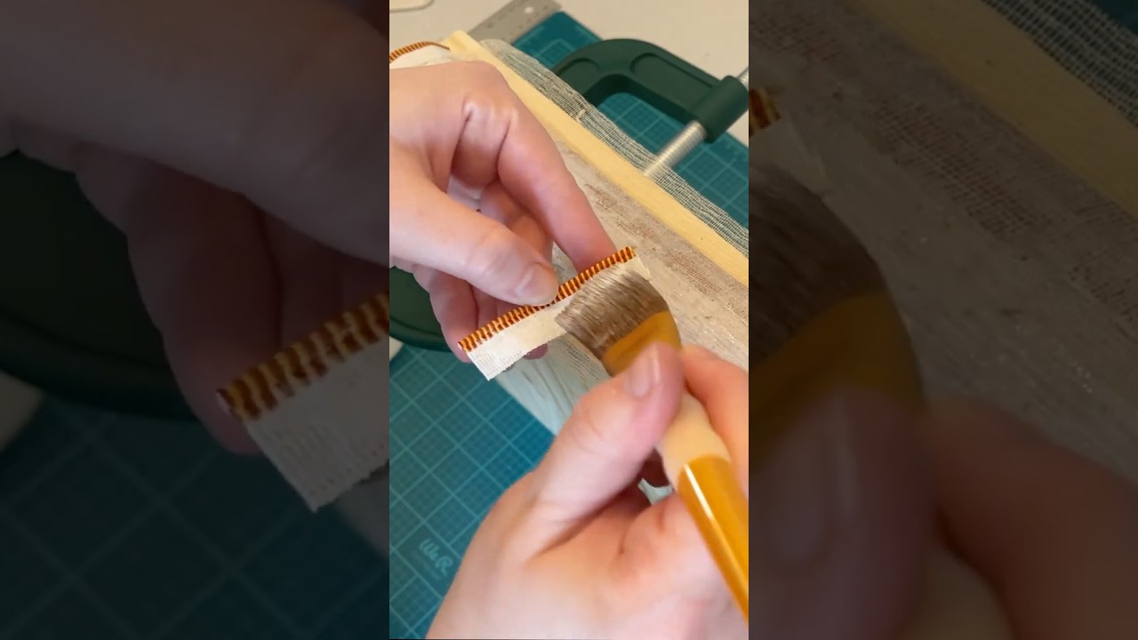 Restoring the Spine of a 90+ Year Old Book #bookbinding #bookrestoration #asmr #bookasmr