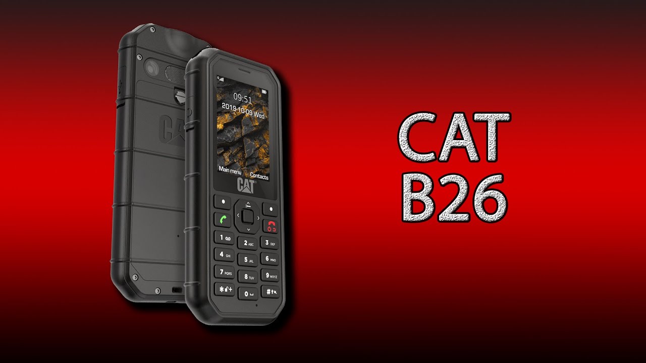 CAT B26 - бюджетный кнопочный защищённый телефон!
