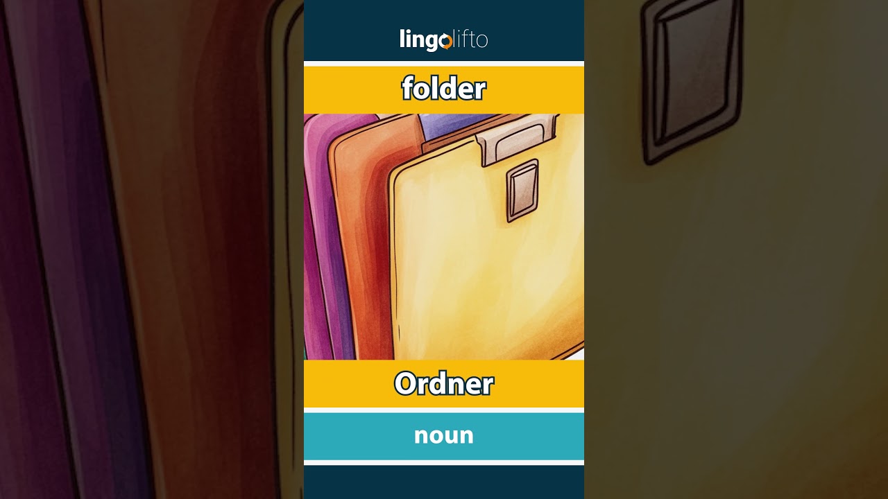 🇬🇧🇩🇪 folder - Ordner : learn English : Lernen wir Englisch : vocabulary builder