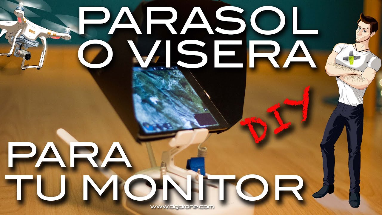 Parasol o visera para tu Drone DIY // Sunhood or Sunshade for your Drone easy and cheap DIY