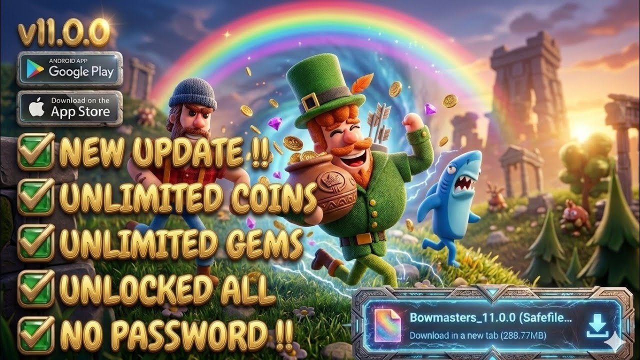 Bowmasters Mod Apk v11.0.0 - Unlimited Everything & Unlock All Characters 