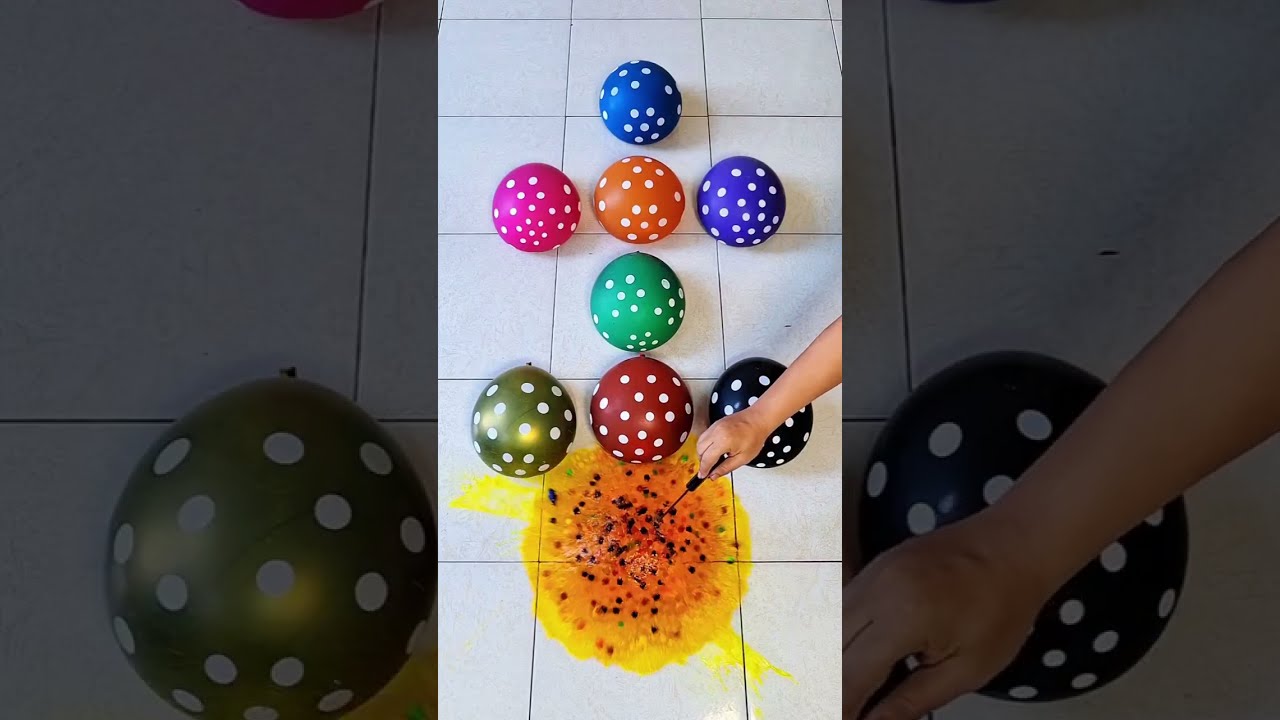 Popping Mixing Color With Balloon Orbeez Asmr OddlySatisfying Part 84 Compilation
