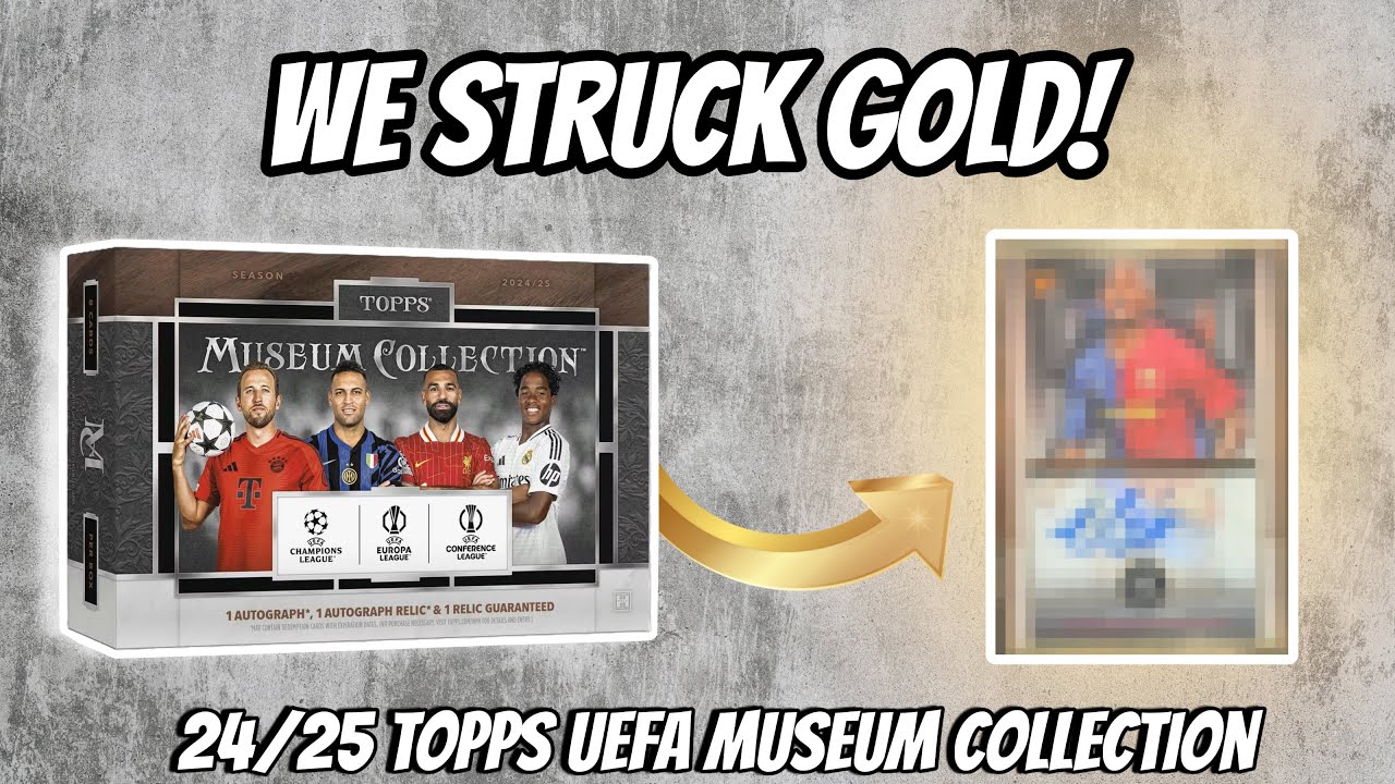 HUGE GOLD FRAME AUTO /50🔥🤩 | 24/25 Topps UEFA MUSEUM COLLECTION HOBBY BOX OPENING