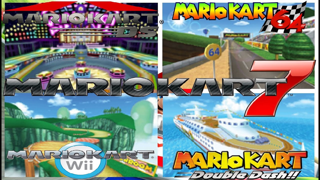 Mario Kart 7 - All 16 retro tracks (Original form)