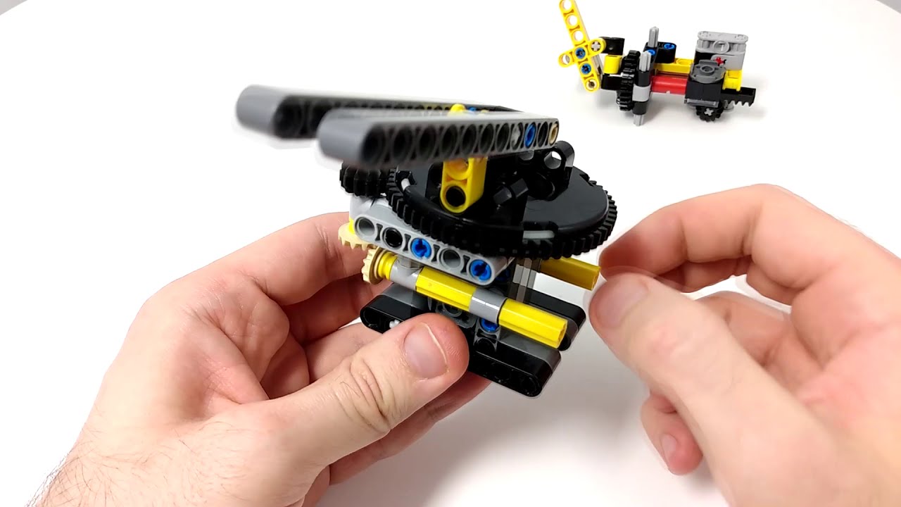Tank/Battleship Turret - gun elevation independent from rotation - mechanism howto