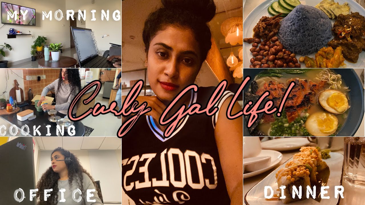 A life of a Corporate Curly Gal | Office Vlog | Working/Cooking and Enjoying the Life in my World