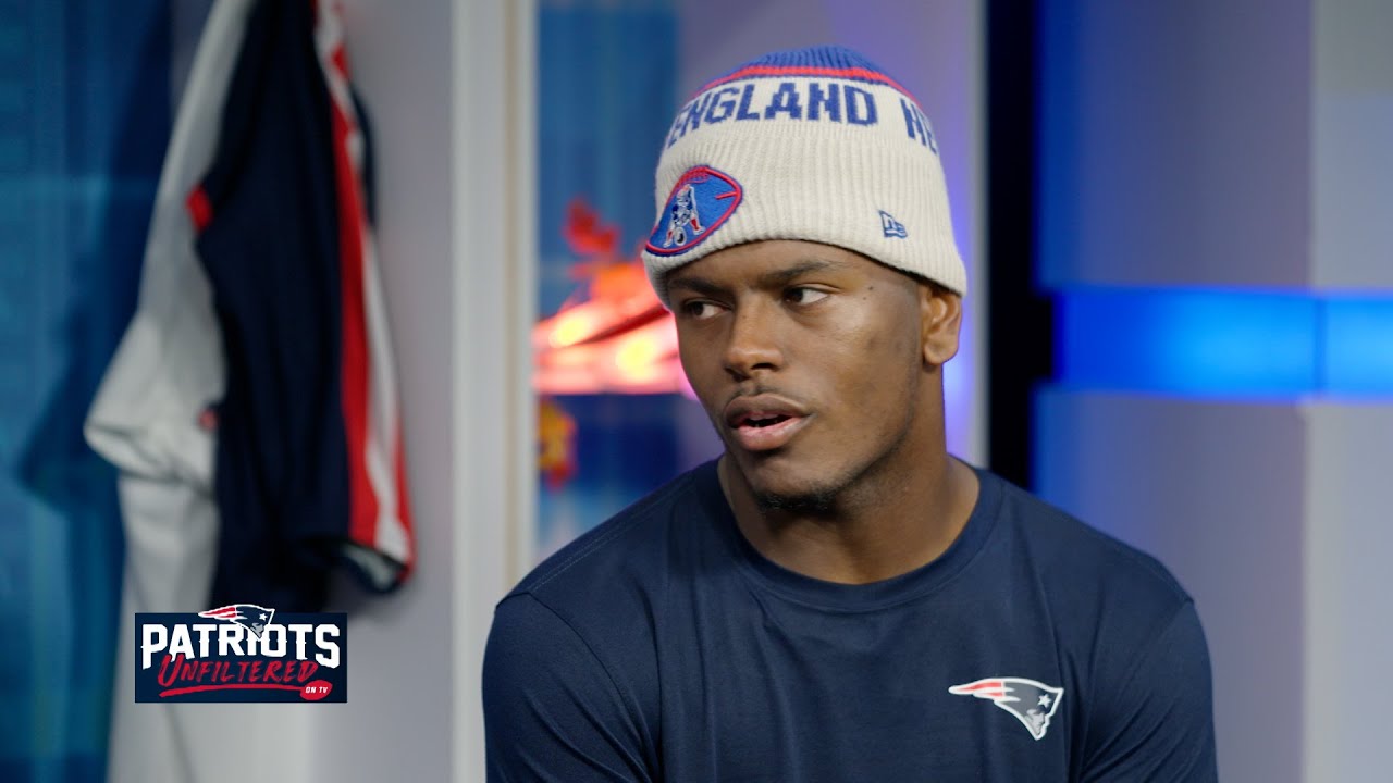 Jaylinn Hawkins Talks About His One-Handed Pick vs. the Browns, His Journey to New England & More