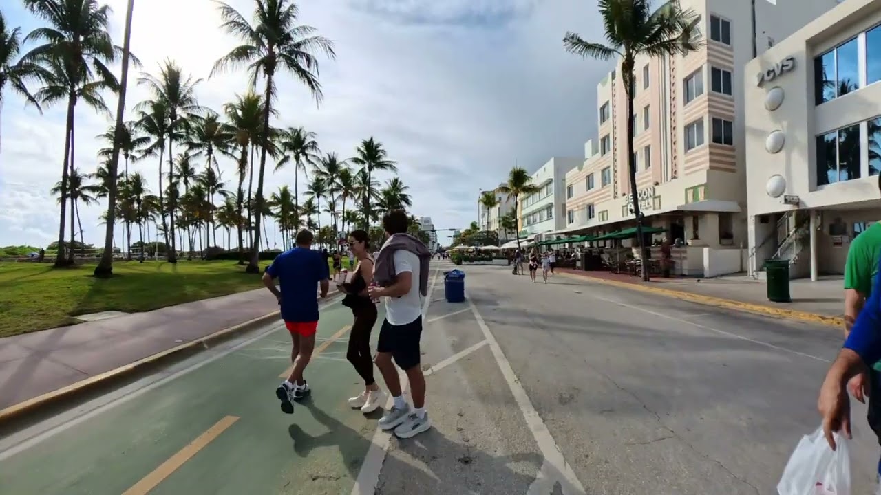4k Sunday Walk in Miami South Beach – Sunny Stroll Along the Ocean | Street Life 2026