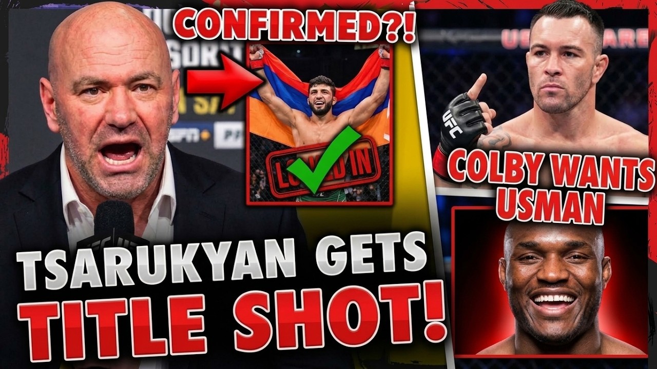 UFC Confirmed?! Tsarukyan Gets His Title Shot & Colby Wants Usman!
