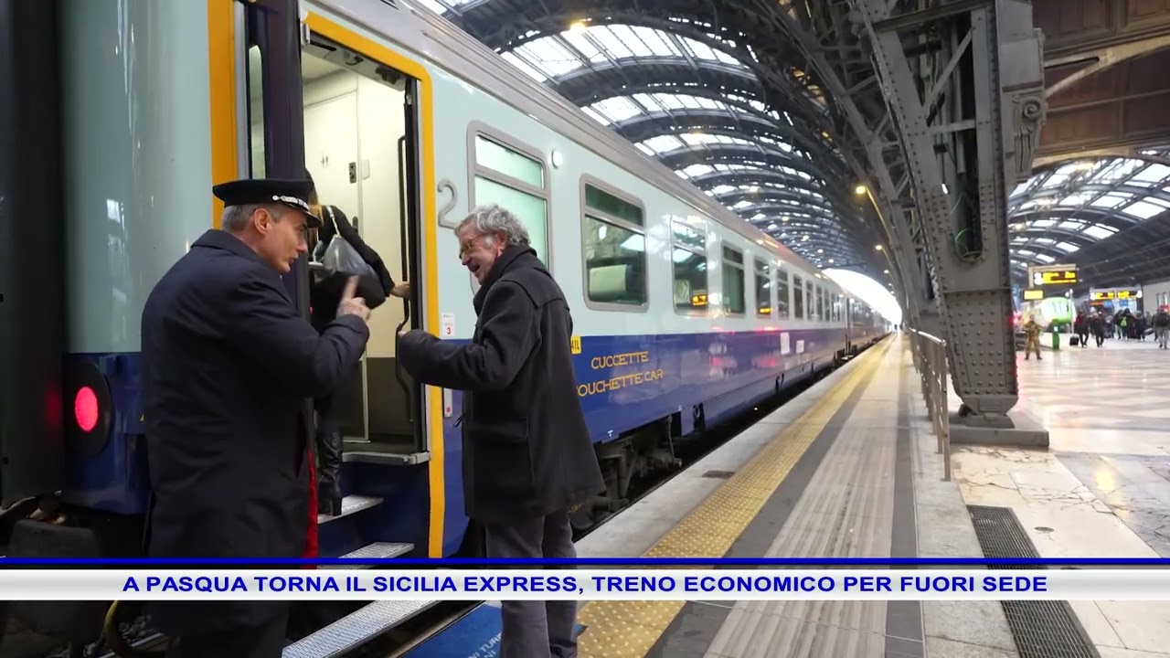 A PASQUA TORNA IL SICILIA EXPRESS, TRENO ECONOMICO PER FUORI SEDE